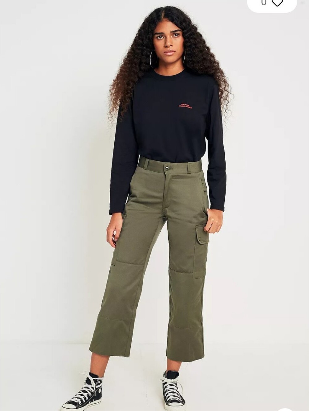Urban Outfitters Light Before Dark Only The Strong Survive Cropped Long Sleeve - Picture 4 of 9